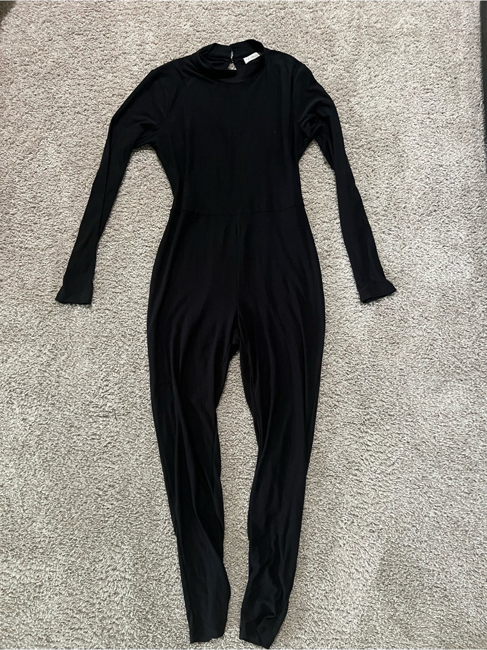 Black Long Sleeve Jumpsuit Romper